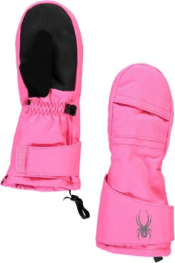 Spyder Kids' Bitsy Girls' Cubby Mitt 2020-2021 -Ski Pro Outlet Store 197066 952 bryte bubblegum black gallery1 final