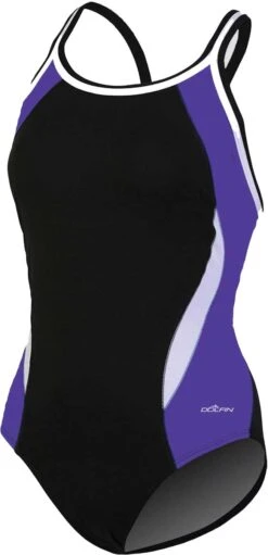 Dolfin Ladies' Reliance Colorblock DBX Back One-Piece Swimsuit