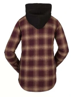 Volcom Ladies Hooded Flannel Jacket 2021-2022 -Ski Pro Outlet Store Volcom hooded flannel jkt ladies 12w807643154