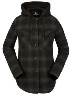Volcom Ladies Hooded Flannel Jacket 2021-2022 -Ski Pro Outlet Store Volcom volcom ladies hooded flannel jacket 2021 2022 180525695 ski pro