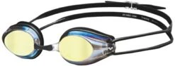 Arena Tracks Mirror Swim Goggle -Ski Pro Outlet Store arena tracks mirror 92370 gold black black final