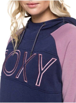 Roxy Ladies' Liberty Pullover Technical Hoodie 2019-2020 -Ski Pro Outlet Store erjft03970 libertyhoodie bte0 medieval blue gallery4 final