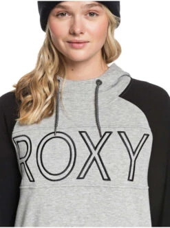 Roxy Ladies' Liberty Pullover Technical Hoodie 2019-2020 -Ski Pro Outlet Store erjft03970 libertyhoodie sjeh heather grey gallery4 final