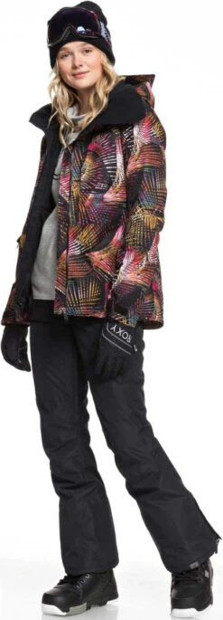 Roxy Ladies' Liberty Pullover Technical Hoodie 2019-2020 -Ski Pro Outlet Store erjft03970 libertyhoodie sjeh heather grey gallery6 final