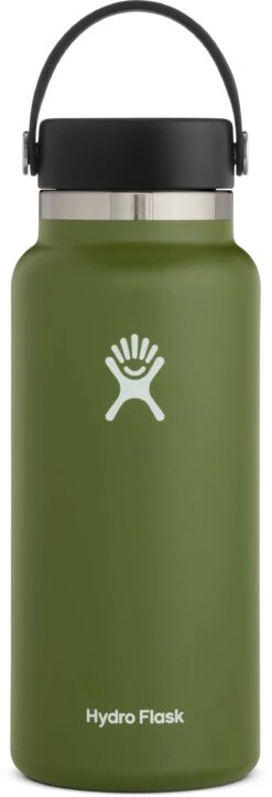 Hydro Flask 32oz Wide Mouth Water Bottle -Ski Pro Outlet Store hydro flask 32 oz wide mouth olive final 1