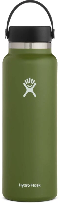 Hydro Flask 40oz Wide Mouth Water Bottle -Ski Pro Outlet Store hydro flask 40 oz wide mouth olive final 1