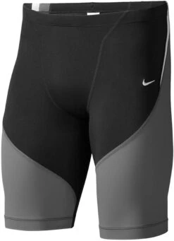 Nike Swim Men's Poly Color Surge Jammer Swimsuit -Ski Pro Outlet Store ness7053 001 black final