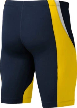 Nike Swim Men's Poly Color Surge Jammer Swimsuit -Ski Pro Outlet Store ness7053 705 varsity maize navy gallery1 final