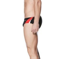 Nike Swim Men's Poly Color Surge Brief Swimsuit -Ski Pro Outlet Store ness7054 614 university red gallery4
