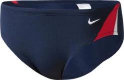 Nike Swim Men's Poly Color Surge Brief Swimsuit -Ski Pro Outlet Store ness7054 647 university red navy final