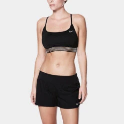 Nike Swim Ladies' Solid Element Board Shorts Bottom Two-Piece Swimsuit 12 Nike Swim Ladies' Solid Element Board Shorts Bottom Two-Piece Swimsuit -Ski Pro Outlet Store ness8202 001 black gallery3 final