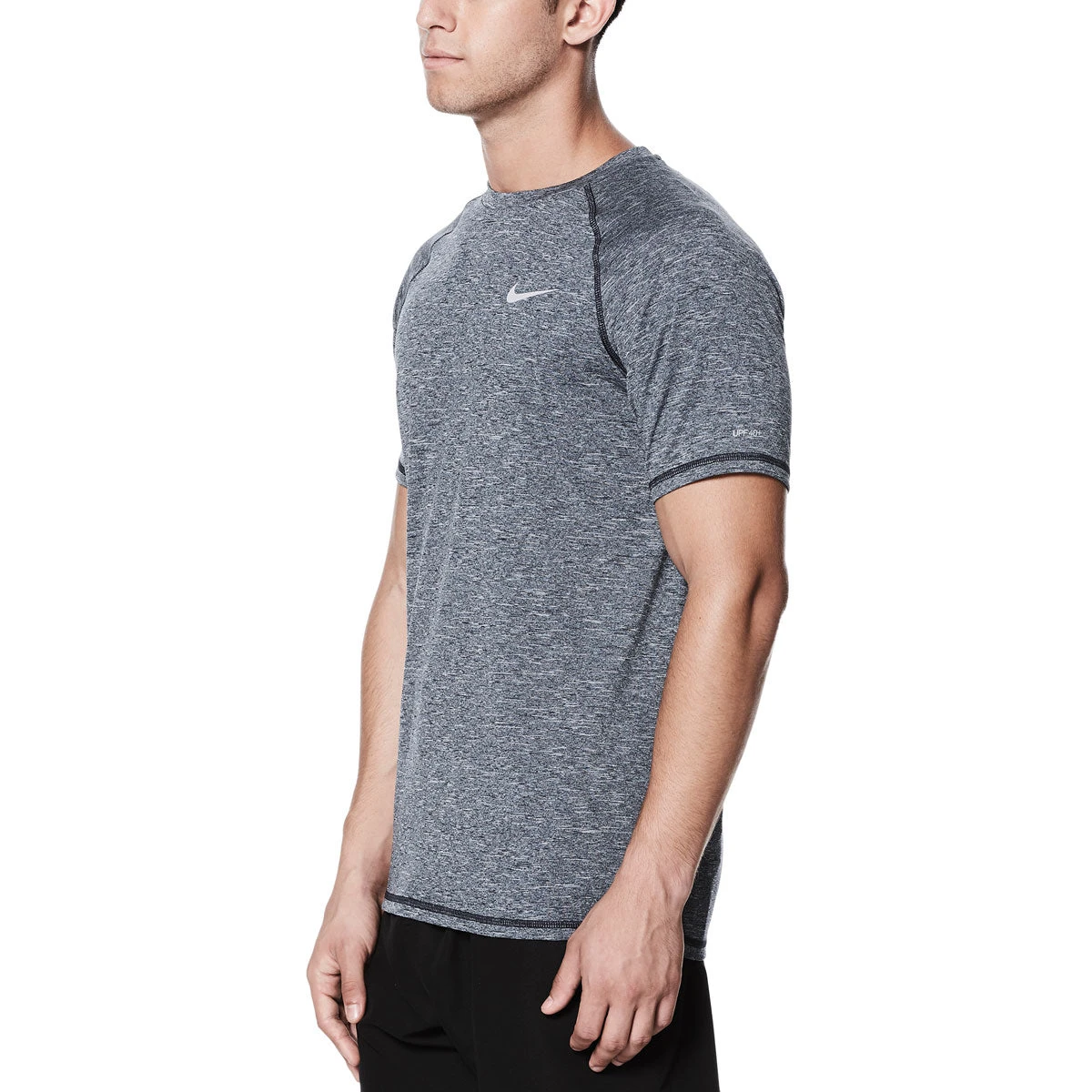 Nike Swim Men's Hydroguard Heather Short Sleeve T-Shirt 4 Nike Swim Men's Hydroguard Heather Short Sleeve T-Shirt - Image 4