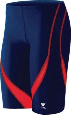TYR Men's Alliance Splice Jammer Swimsuit 9 TYR Men's Alliance Splice Jammer Swimsuit -Ski Pro Outlet Store sali1 404 navy red final