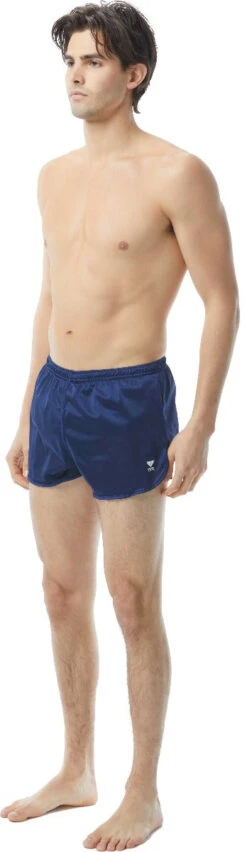 TYR Men's Swim Resistance Short Swimsuit -Ski Pro Outlet Store shs2a 401 navy gallery3 final