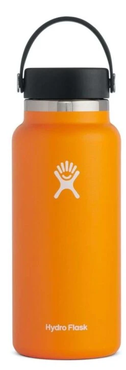 Hydro Flask 32oz Wide Mouth Water Bottle -Ski Pro Outlet Store w32bts clementine
