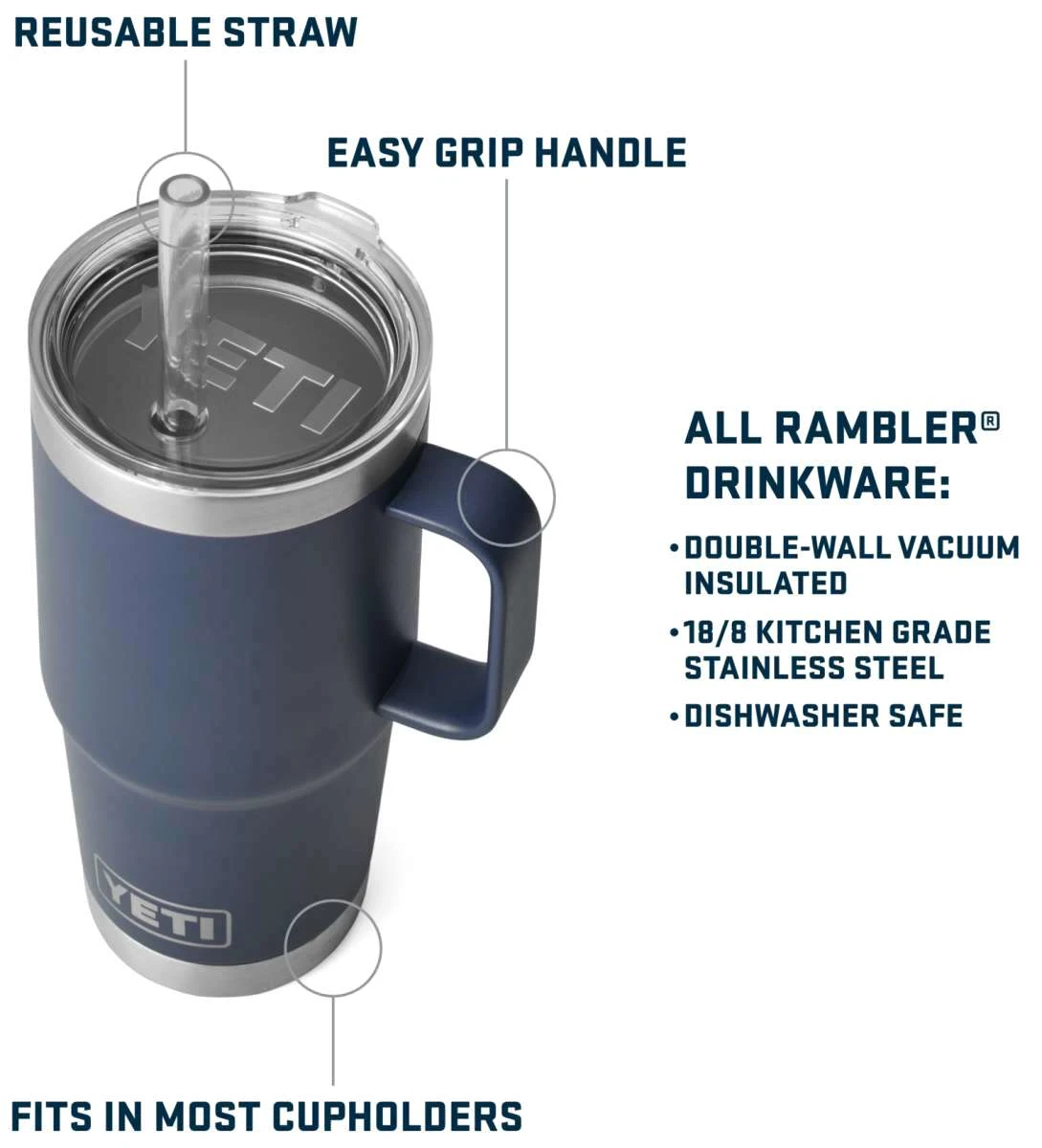 Yeti Rambler 25 Straw Mug 13 Yeti Rambler 25 Straw Mug - Image 13